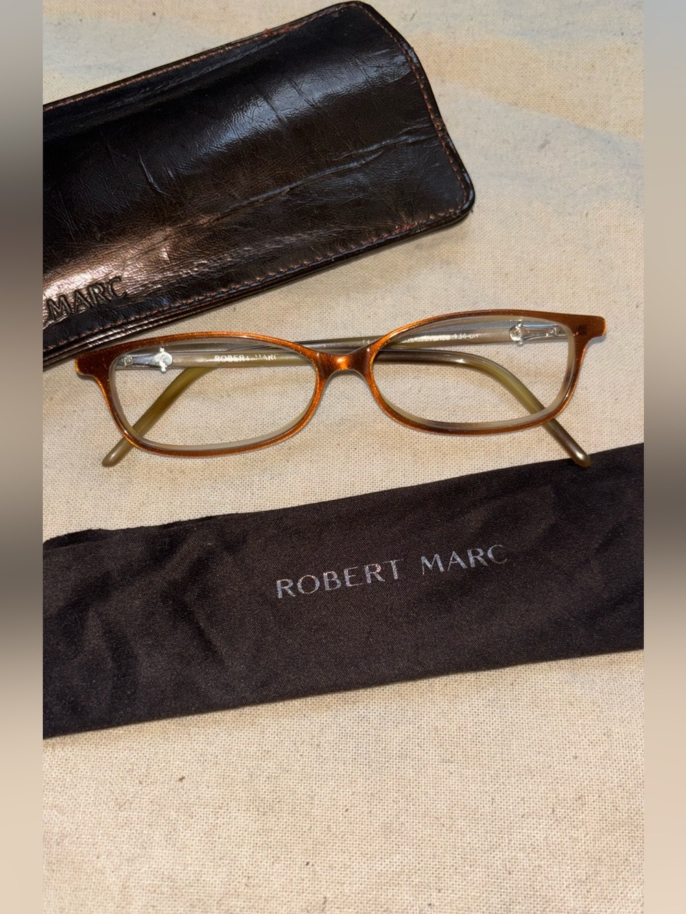 Robert Marc Brown Vintage Eyeglasses Eyeglass Frames Handmade France Readers